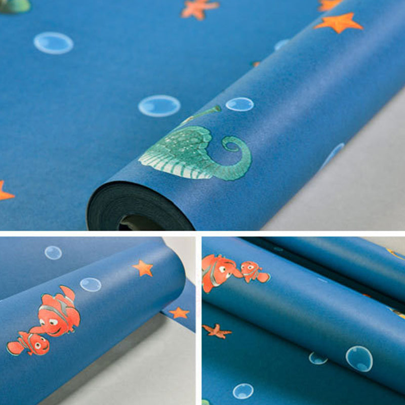 Brehn | Mediterraan Muurdecoratie Onderwater Dier Non-Pasted Behang voor Kinderen, 20,5" bij 33'