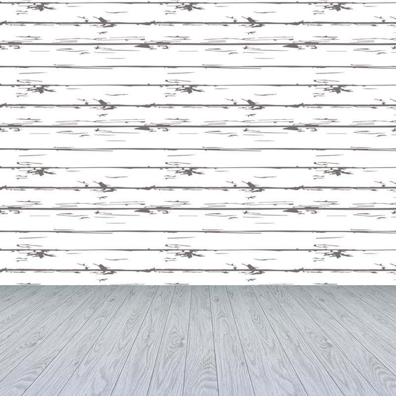 Brehn | Illustratie Houtlook Muurschilderij Behang Gehele Wand Decor voor Woonkamer, Op Maat Gemaakt Druck