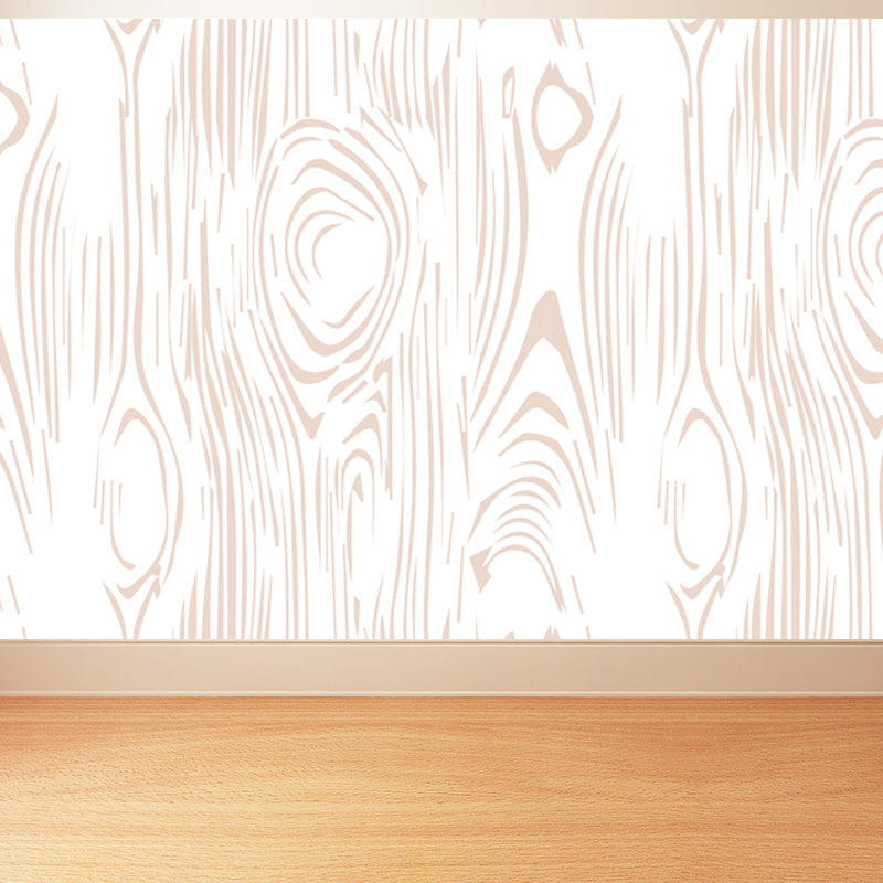 Brehn | Illustratie Houtlook Muurschilderij Behang Gehele Wand Decor voor Woonkamer, Op Maat Gemaakt Druck