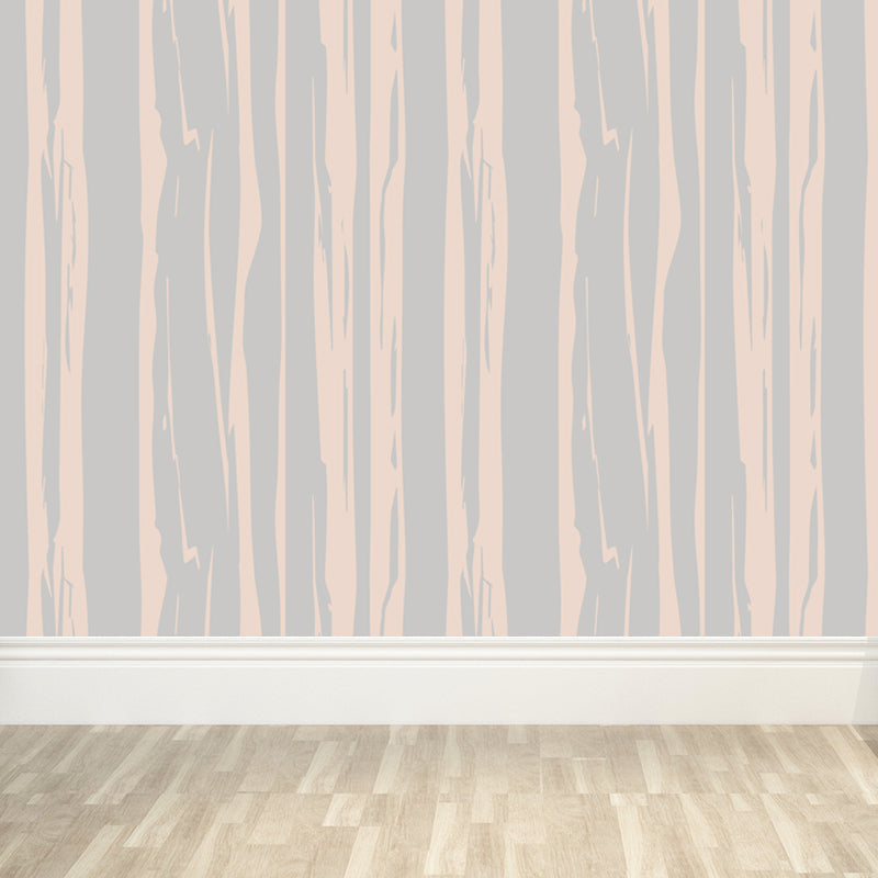 Brehn | Illustratie Houtlook Muurschilderij Behang Gehele Wand Decor voor Woonkamer, Op Maat Gemaakt Druck