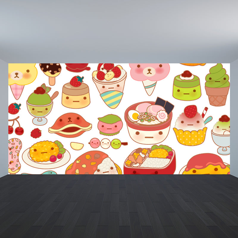 Brehn | Heerlijke Voedsel Wanddecoratie voor Kinderkamer, Meerkleurig, Op Maat Gemaakt
