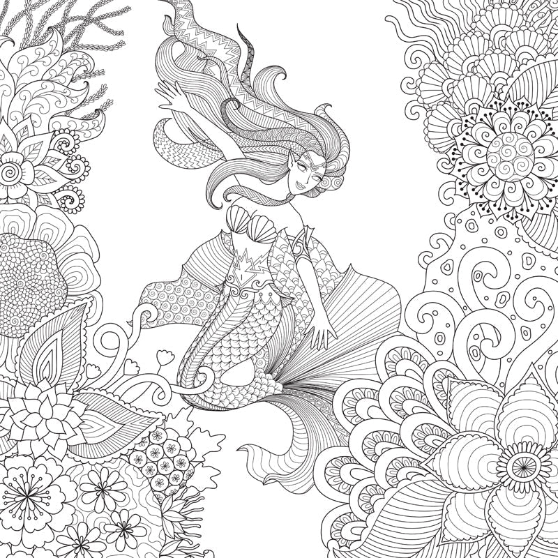 Brehn | Kinderen Fantasy Geheim Tuin Muur Decal Zwart-wit Waterdichte Wandkunst voor Kamer