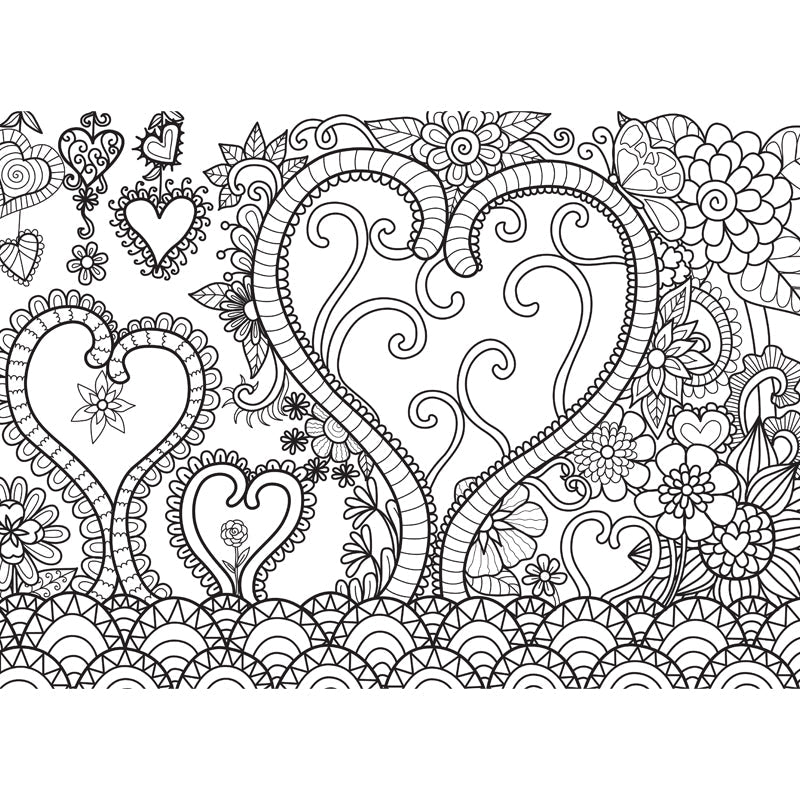 Brehn | Zwarte en Witte Doodles Muurbehang Fantasy Kinderen Vochtbestendige Muurkunst