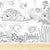 Brehn | Zwarte en Witte Doodles Muurbehang Fantasy Kinderen Vochtbestendige Muurkunst