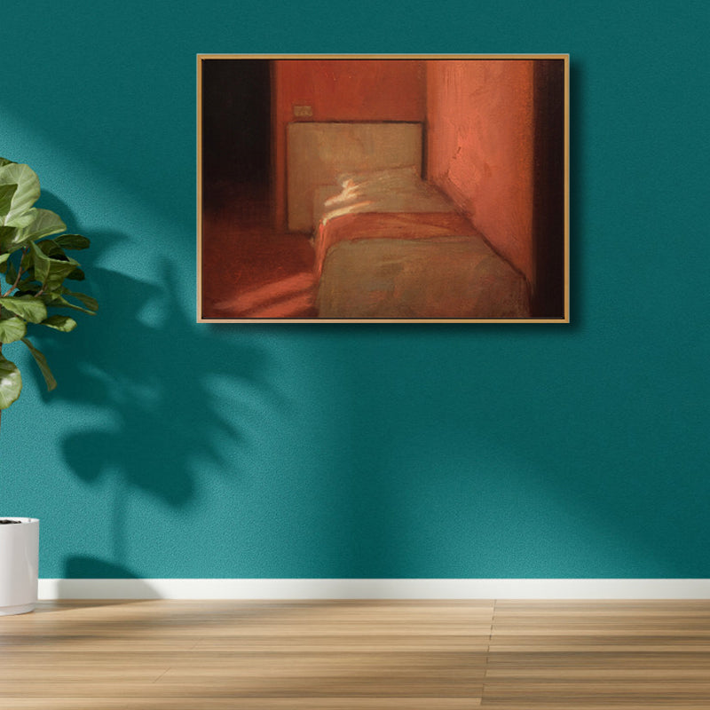 Brehn | Zeichnung Druck Raum Innenraum Leinwand Pastell Traditionelle Wandkunst Dekor für Hausinterieur