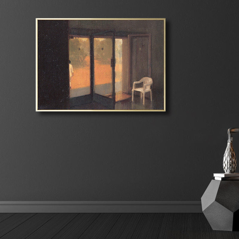 Brehn | Zeichnung Druck Raum Innenraum Leinwand Pastell Traditionelle Wandkunst Dekor für Hausinterieur