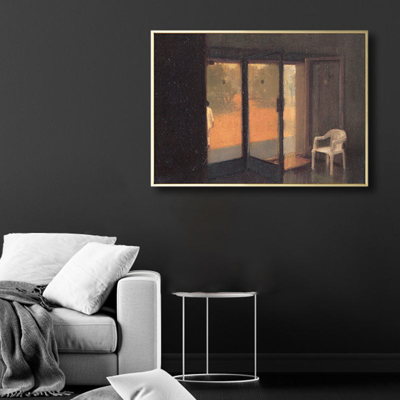 Brehn | Zeichnung Druck Raum Innenraum Leinwand Pastell Traditionelle Wandkunst Dekor für Hausinterieur