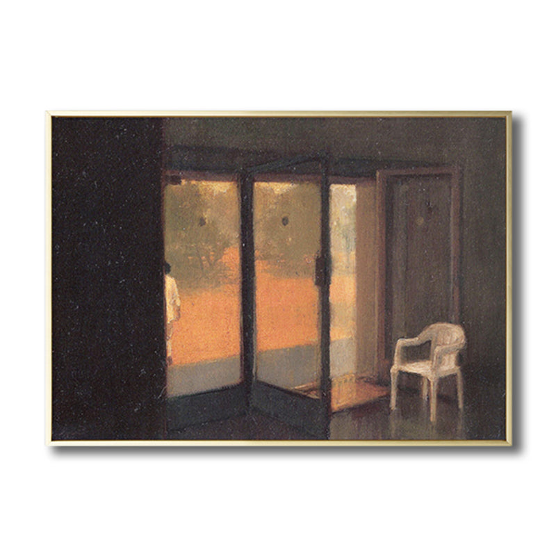 Brehn | Zeichnung Druck Raum Innenraum Leinwand Pastell Traditionelle Wandkunst Dekor für Hausinterieur