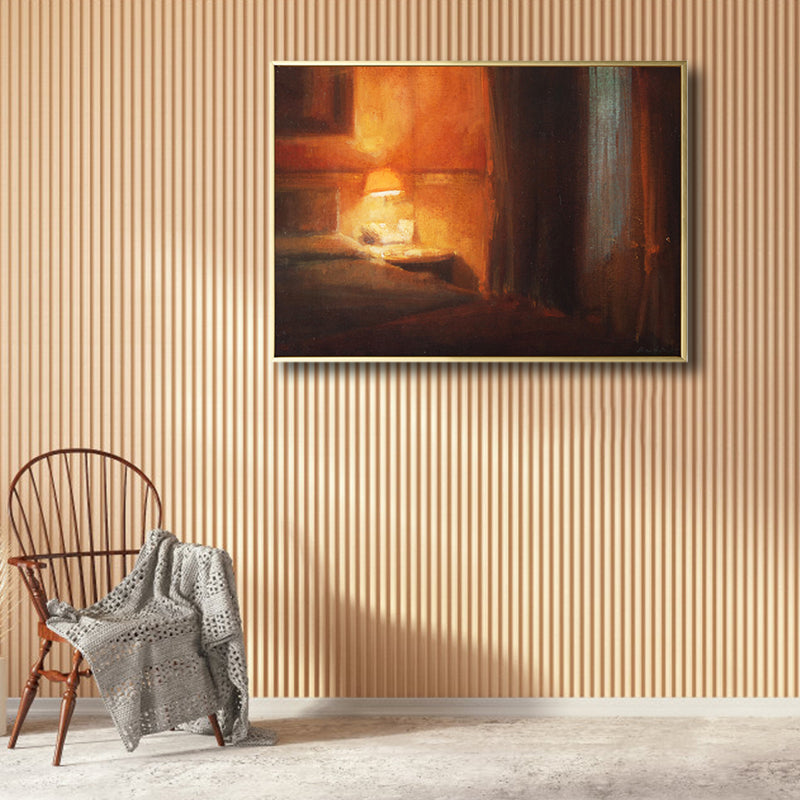 Brehn | Zeichnung Druck Raum Innenraum Leinwand Pastell Traditionelle Wandkunst Dekor für Hausinterieur