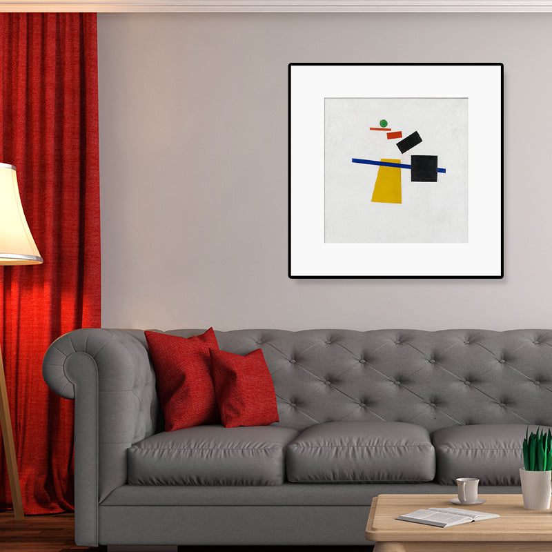 Brehn | Stillleben Leinwand Wandkunst Abstrakter Expressionismus Geometrie Malerei in Pastellfarbe