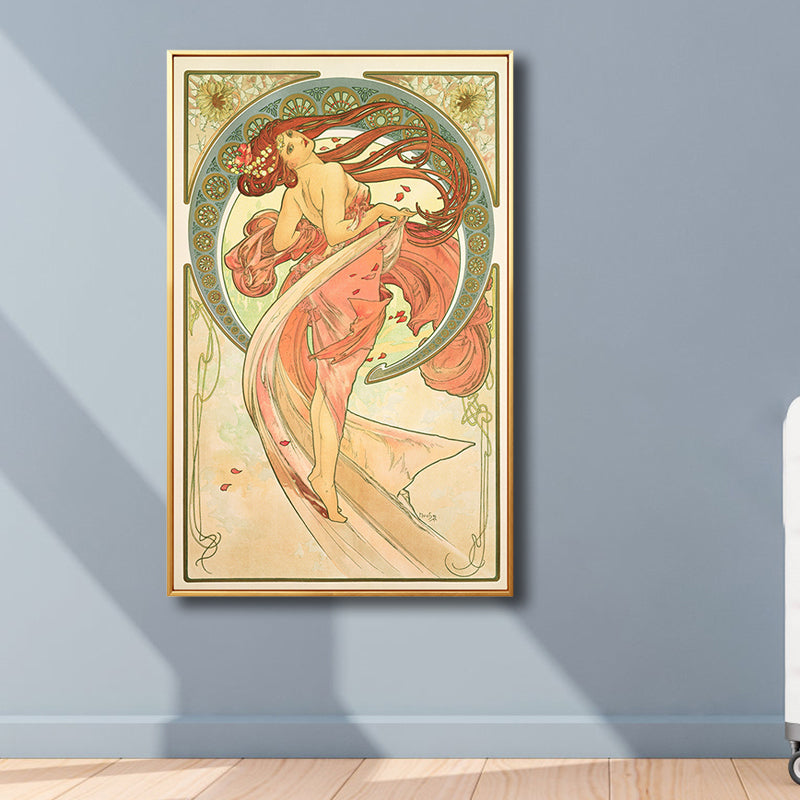 Brehn | Art Nouveau Religion Leinwand Pastellfarbe Malerei Druck Frau Wand Dekor für Zuhause