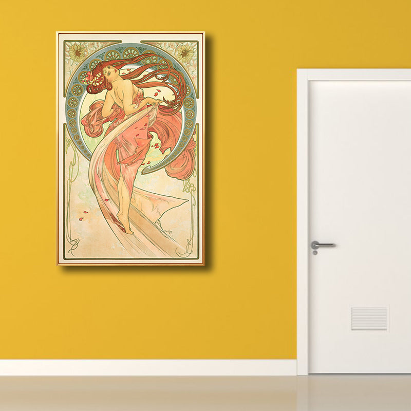 Brehn | Art Nouveau Religion Leinwand Pastellfarbe Malerei Druck Frau Wand Dekor für Zuhause