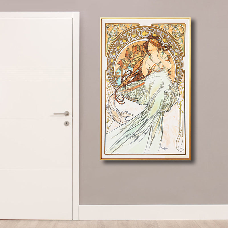 Brehn | Art Nouveau Religion Leinwand Pastellfarbe Malerei Druck Frau Wand Dekor für Zuhause
