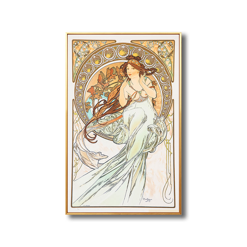 Brehn | Art Nouveau Religion Leinwand Pastellfarbe Malerei Druck Frau Wand Dekor für Zuhause