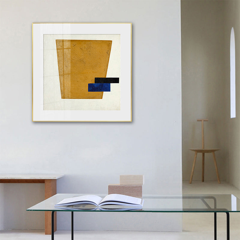 Brehn | Geometrisches Muster Eingewickelter Leinwand Abstrakter Expressionismus Texturiertes Galeriewand Kunstwerk Druck