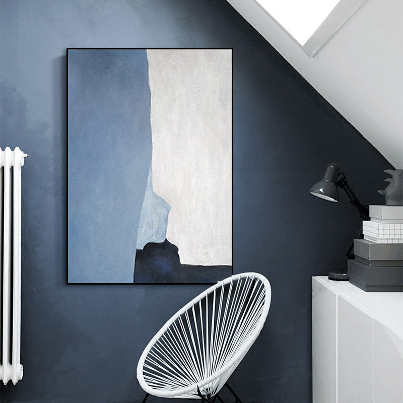 Brehn | Illustration Aquarell Leinwand Abstrakter Expressionismus Texturierte Wandkunst Dekor in Heller Farbe