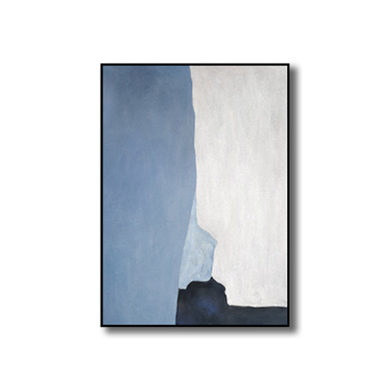 Brehn | Illustration Aquarell Leinwand Abstrakter Expressionismus Texturierte Wandkunst Dekor in Heller Farbe