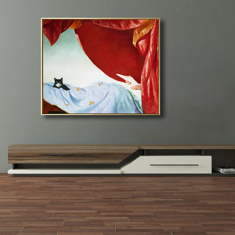 Brehn | Ölmalerei Frau Leinwand Kunst Nouveau Exzellente Unterhaltung Wanddekoration, Dunkle Farbe