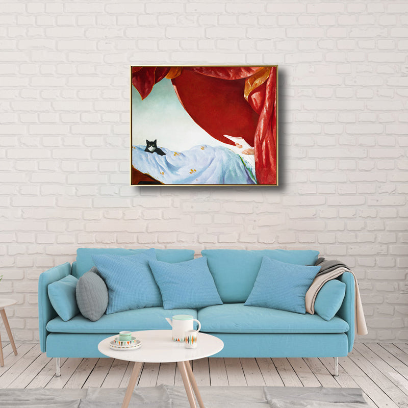 Brehn | Ölmalerei Frau Leinwand Kunst Nouveau Exzellente Unterhaltung Wanddekoration, Dunkle Farbe