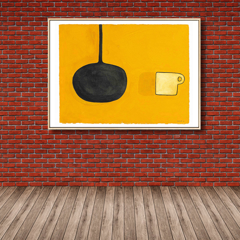 Brehn | Nordic Still Life Stuff Leinwand Haus Innenraum Wandkunstdruck in Pastellfarbe, Größen optional