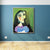 Brehn | Fauvismus Picasso Frauenporträt Malerei Pastell Texturiertes Canvas-Kunstwerk für das Wohnzimmer