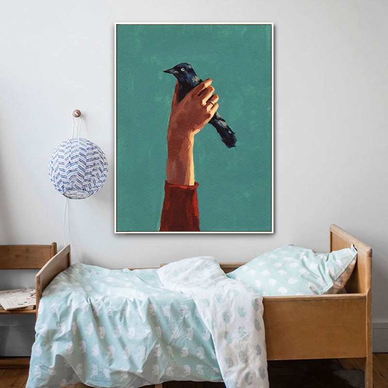 Brehn | Weiche Farbfigur Malerei Leinwand Texturierte Wandkunst Druck für Zuhause, Mehrere Größenoptionen