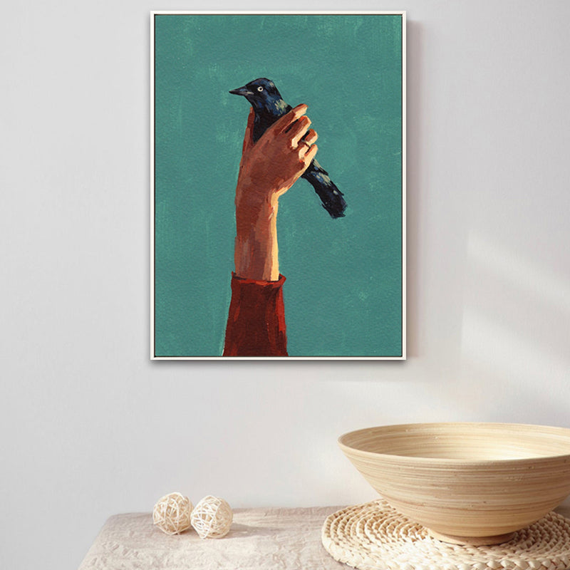 Brehn | Weiche Farbfigur Malerei Leinwand Texturierte Wandkunst Druck für Zuhause, Mehrere Größenoptionen