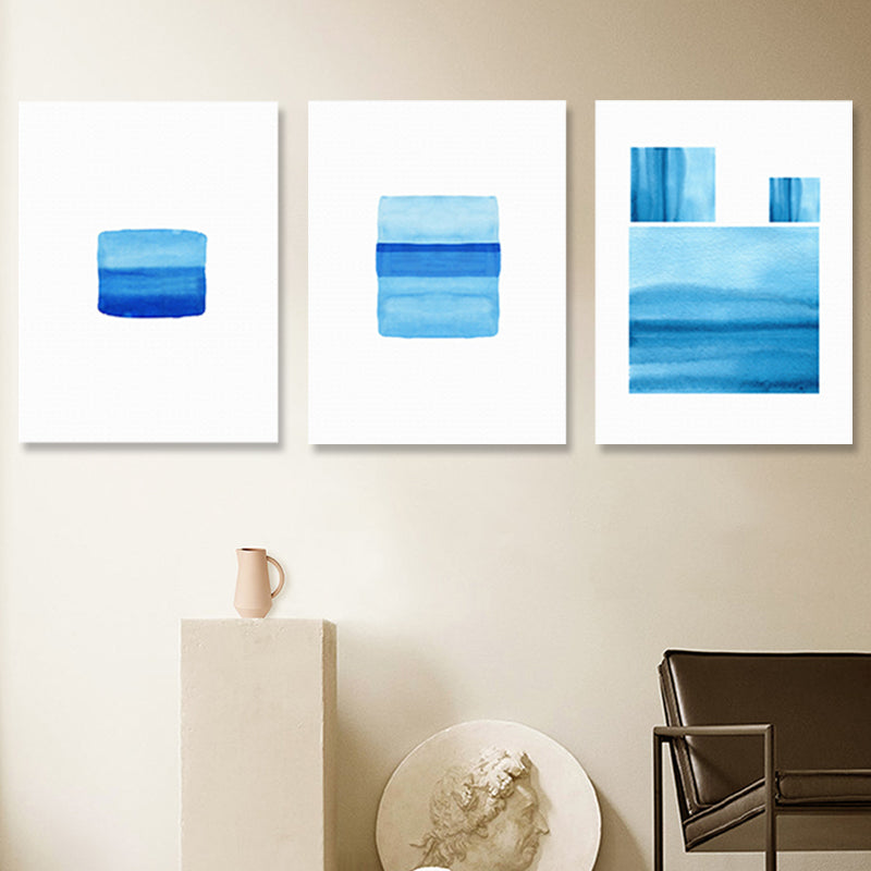 Brehn | Seltsame grafische Malereien Kunstdruck Abstrakter Expressionismus Leinwand Wanddekoration, Set von 3