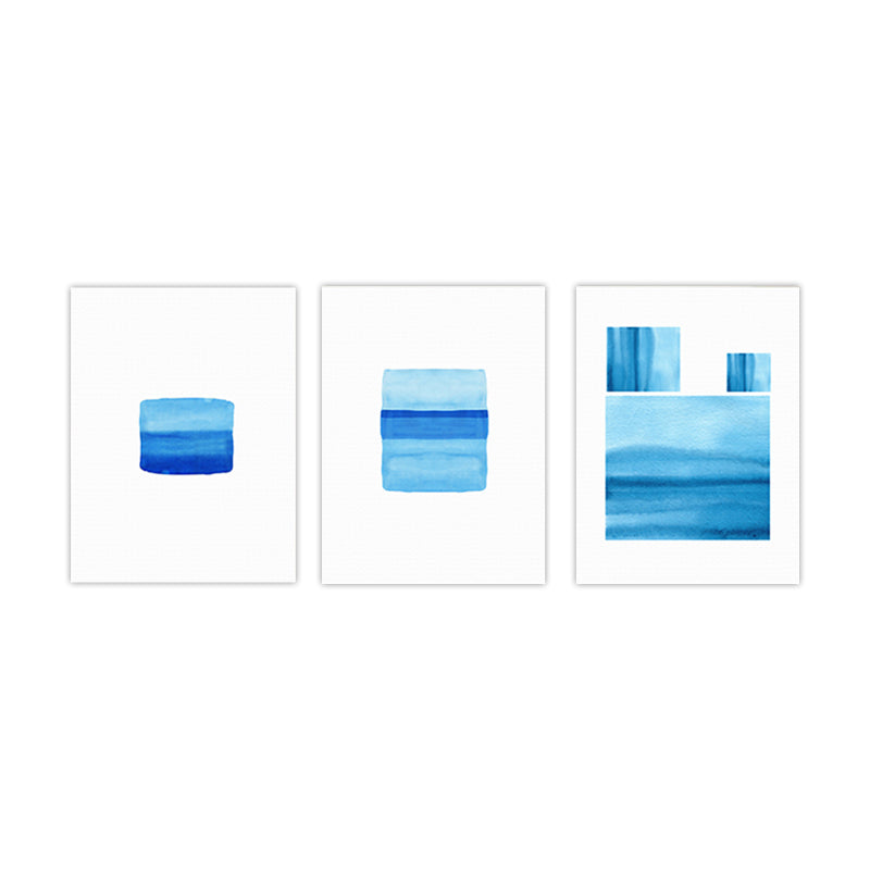 Brehn | Seltsame grafische Malereien Kunstdruck Abstrakter Expressionismus Leinwand Wanddekoration, Set von 3