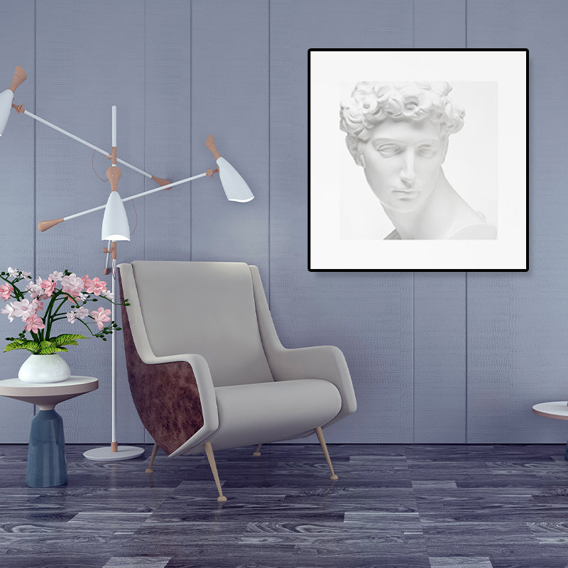 Brehn | Minimalistische antike menschliche Skulptur Leinwand Lichtfarbe texturiertes Wandkunst für Zuhause