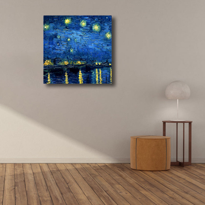 Brehn | Van Gogh Natur Landschaft Malerei Traditionelles Leinwand Wandkunst Druck in Sanften Farben