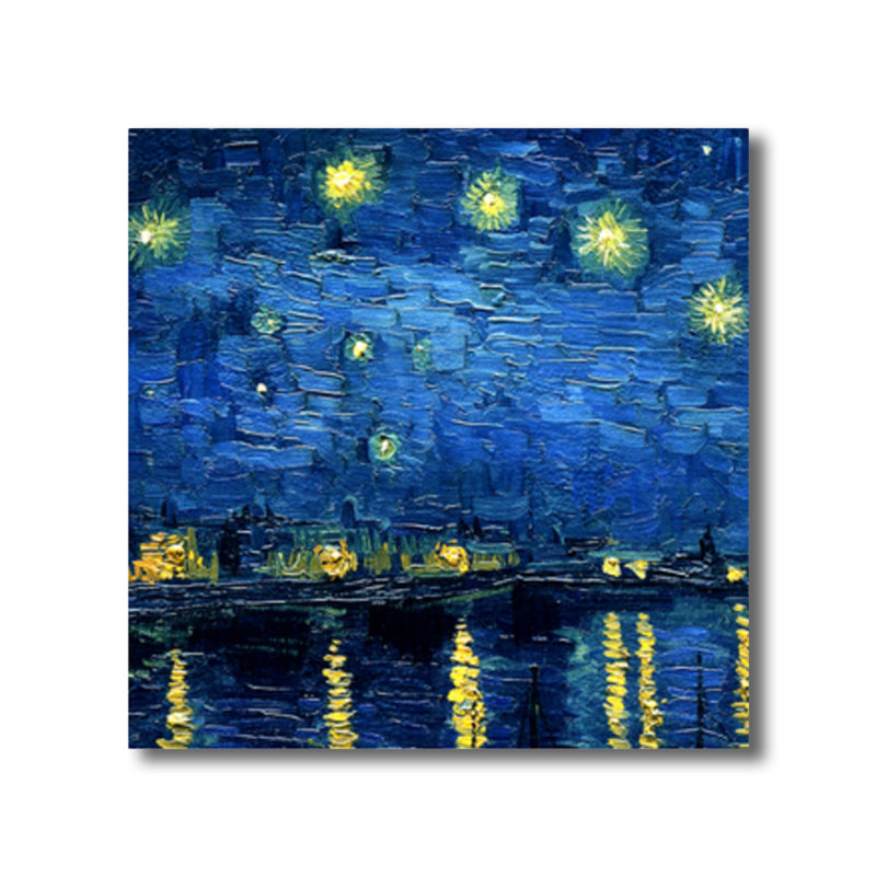 Brehn | Van Gogh Natur Landschaft Malerei Traditionelles Leinwand Wandkunst Druck in Sanften Farben