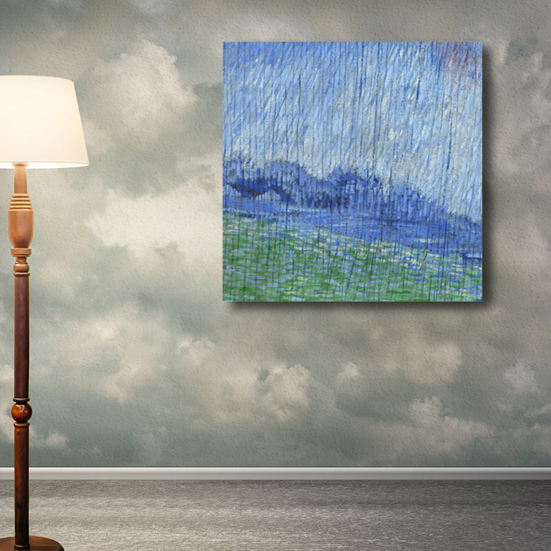 Brehn | Van Gogh Natur Landschaft Malerei Traditionelles Leinwand Wandkunst Druck in Sanften Farben