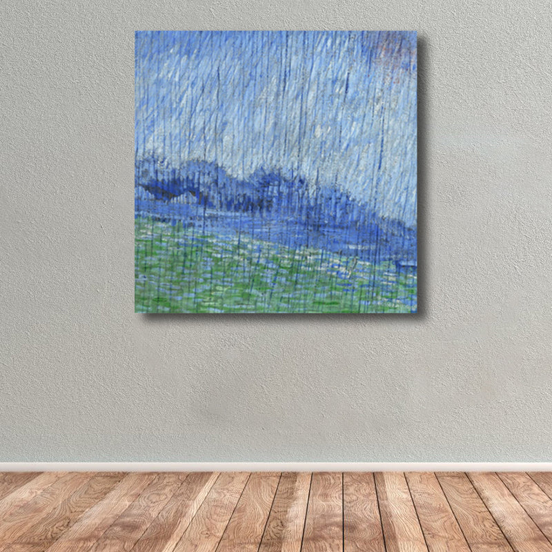 Brehn | Van Gogh Natur Landschaft Malerei Traditionelles Leinwand Wandkunst Druck in Sanften Farben