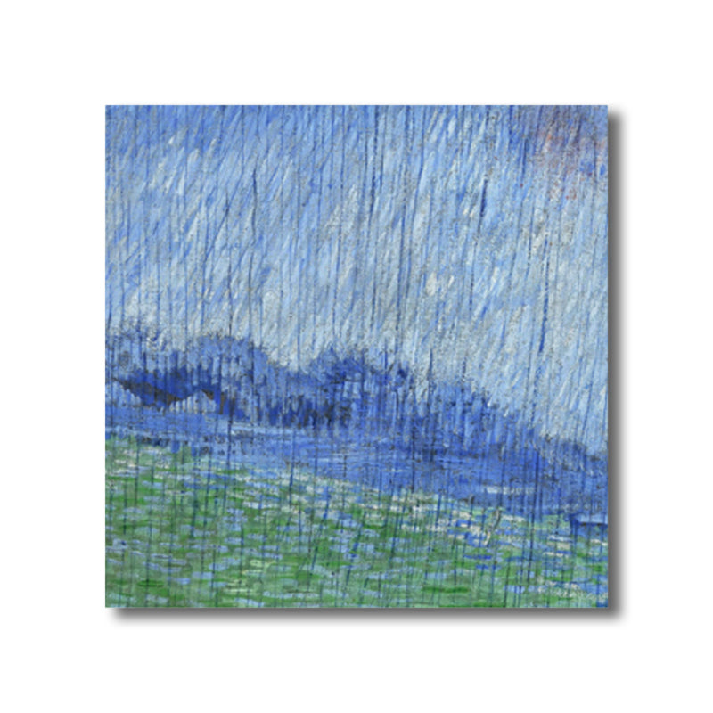 Brehn | Van Gogh Natur Landschaft Malerei Traditionelles Leinwand Wandkunst Druck in Sanften Farben