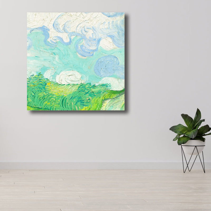 Brehn | Van Gogh Natur Landschaft Malerei Traditionelles Leinwand Wandkunst Druck in Sanften Farben