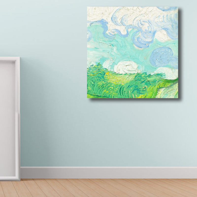 Brehn | Van Gogh Natur Landschaft Malerei Traditionelles Leinwand Wandkunst Druck in Sanften Farben