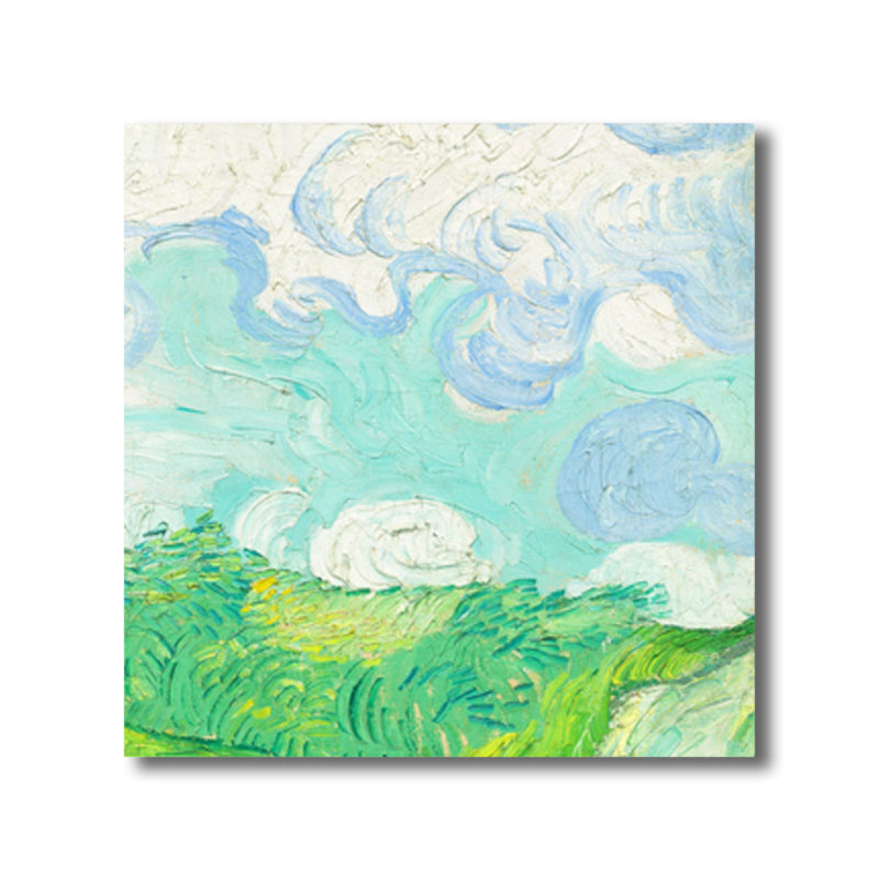 Brehn | Van Gogh Natur Landschaft Malerei Traditionelles Leinwand Wandkunst Druck in Sanften Farben