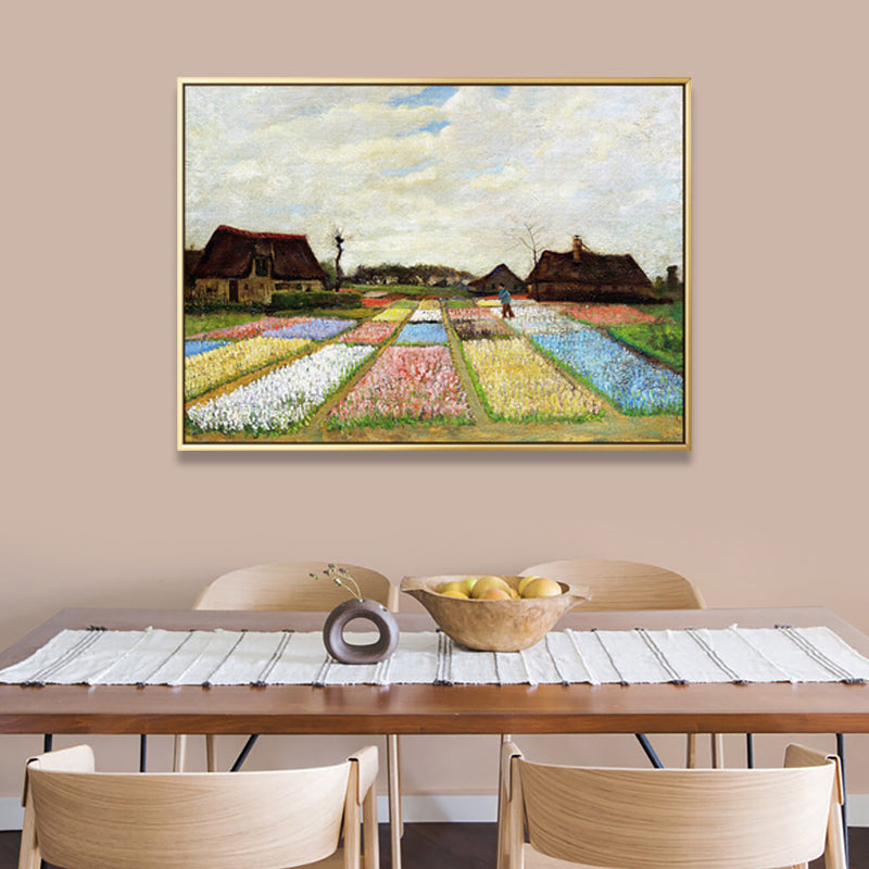 Brehn | Leinwandtexturierte Kunstdruck Impressionismus Bauernfeld Landschaftsmalerei, Mehrere Größen
