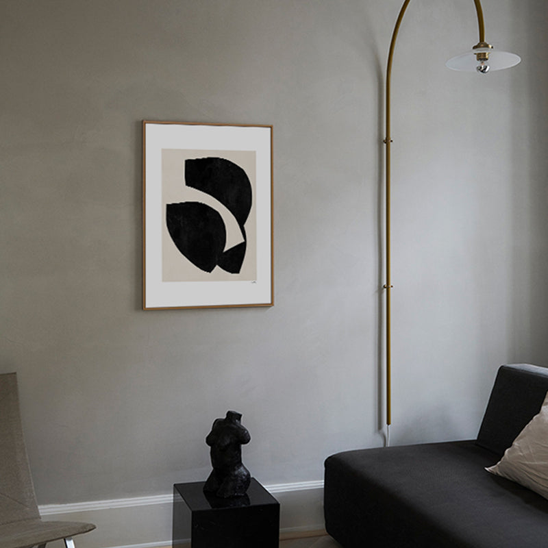 Brehn | Pastellfarbe Nordische Eingewickelte Leinwand Abstract Druck Wandkunst Dekor für das Wohnzimmer