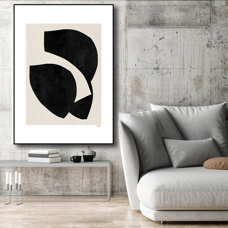 Brehn | Pastellfarbe Nordische Eingewickelte Leinwand Abstract Druck Wandkunst Dekor für das Wohnzimmer