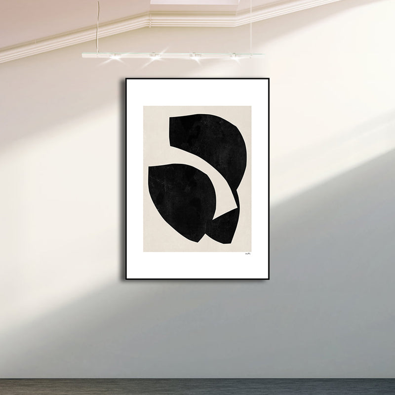 Brehn | Pastellfarbe Nordische Eingewickelte Leinwand Abstract Druck Wandkunst Dekor für das Wohnzimmer