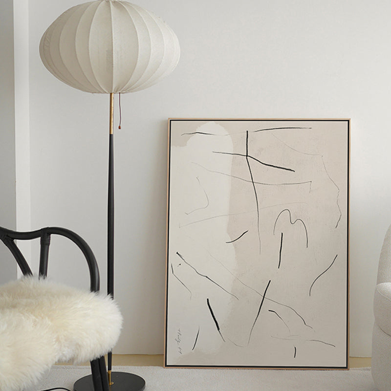 Brehn | Abstract Expressionismus Abstracte Wandkunst Dekoration Pastellfarbe Esszimmer Eingewickelte Leinwand