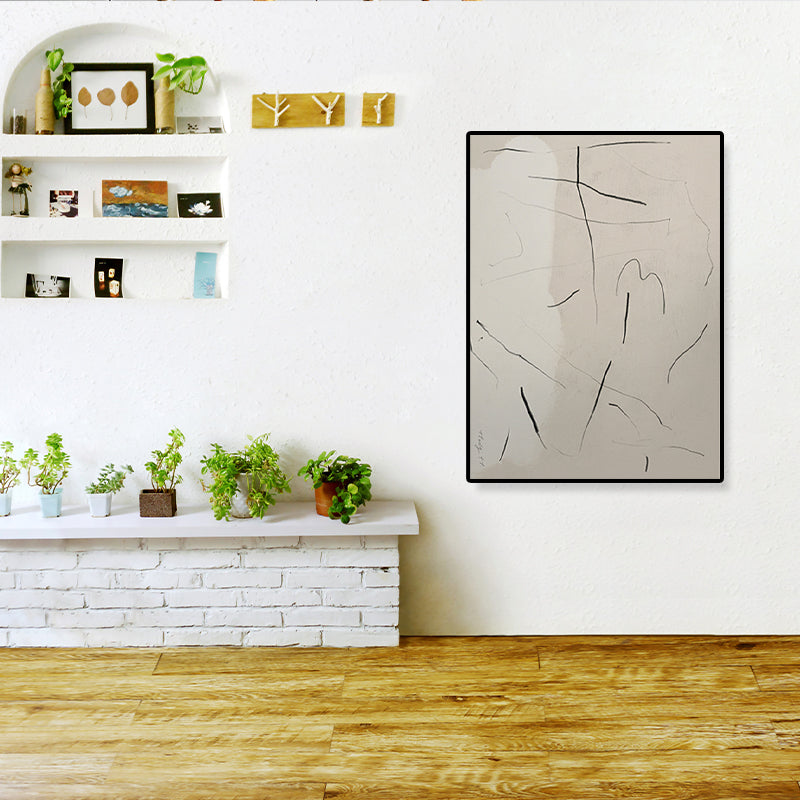 Brehn | Abstract Expressionismus Abstracte Wandkunst Dekoration Pastellfarbe Esszimmer Eingewickelte Leinwand