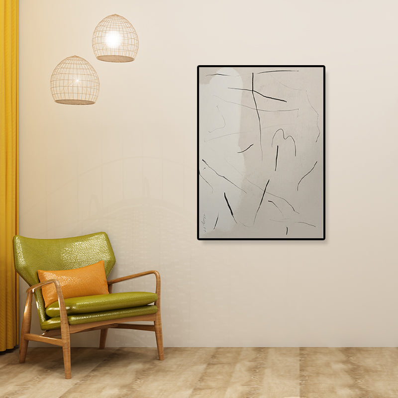 Brehn | Abstract Expressionismus Abstracte Wandkunst Dekoration Pastellfarbe Esszimmer Eingewickelte Leinwand