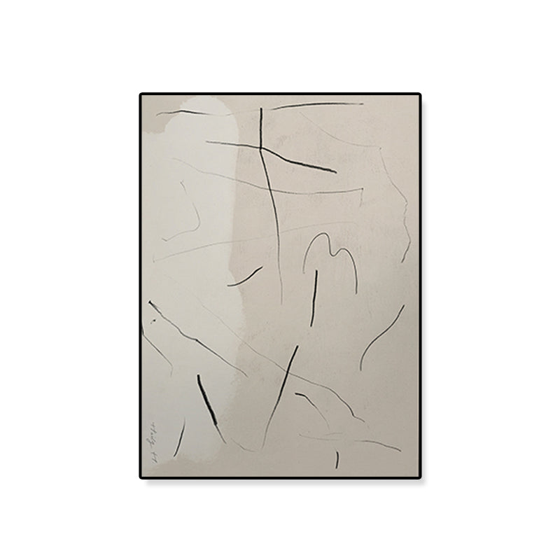 Brehn | Abstract Expressionismus Abstracte Wandkunst Dekoration Pastellfarbe Esszimmer Eingewickelte Leinwand