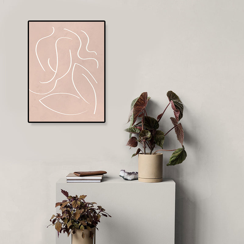 Brehn | Abstract Expressionismus Abstracte Wandkunst Dekoration Pastellfarbe Esszimmer Eingewickelte Leinwand