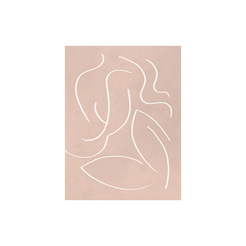 Brehn | Abstract Expressionismus Abstracte Wandkunst Dekoration Pastellfarbe Esszimmer Eingewickelte Leinwand