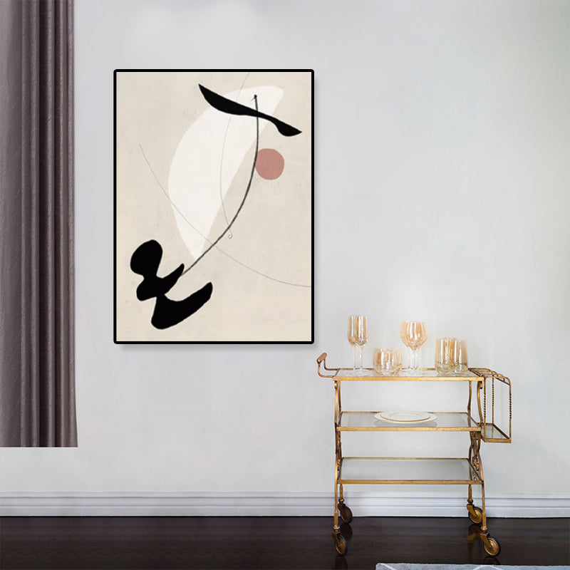 Brehn | Abstract Expressionismus Abstracte Wandkunst Dekoration Pastellfarbe Esszimmer Eingewickelte Leinwand