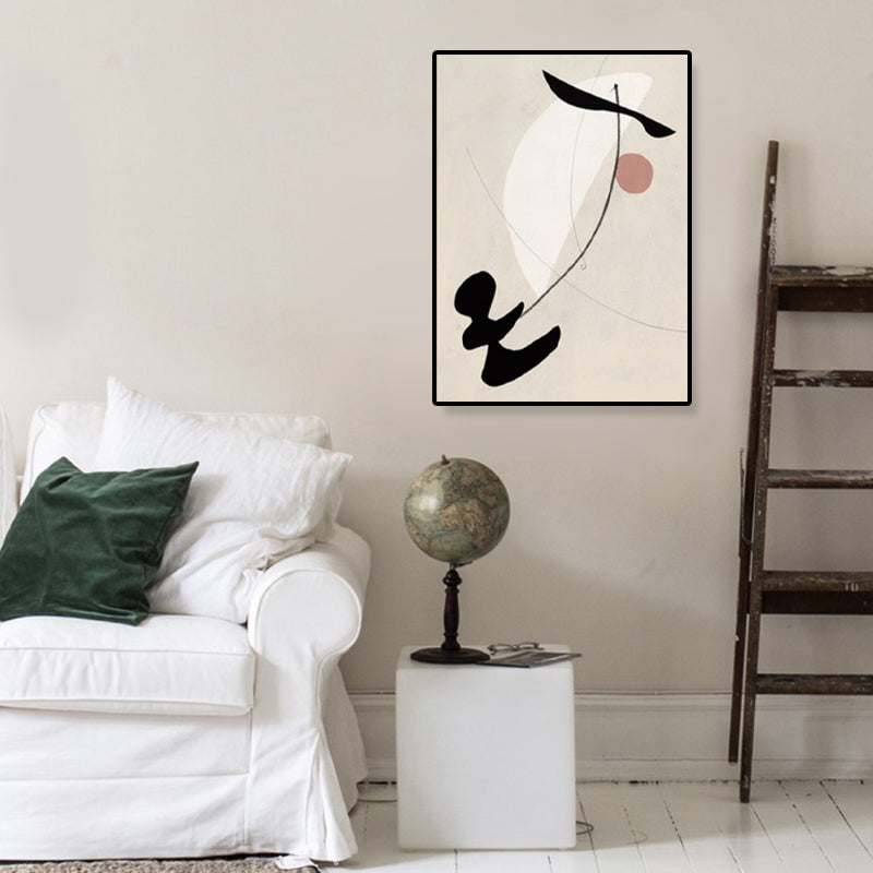 Brehn | Abstract Expressionismus Abstracte Wandkunst Dekoration Pastellfarbe Esszimmer Eingewickelte Leinwand